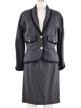 Chanel Braided Trim Skirt Suit Suit arcadeshops.com