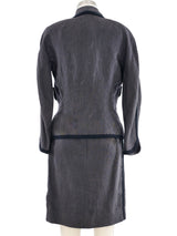 Chanel Braided Trim Skirt Suit Suit arcadeshops.com