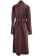 2001 Yeohlee Brown and Red Checkered Duster Outerwear arcadeshops.com