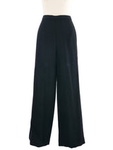 2002 Yeohlee Black Wide Leg Trousers Bottom arcadeshops.com