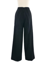 2002 Yeohlee Black Wide Leg Trousers Bottom arcadeshops.com