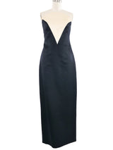 1995 Yeohlee Black and White Sheath Gown Dress arcadeshops.com