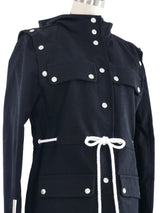 Courreges Snap Detailed Canvas Jacket Jacket arcadeshops.com