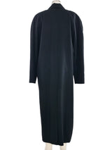 Black Wool Maxi Coat Outerwear arcadeshops.com