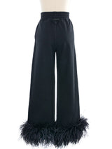 2023 Prada Feathered Lounge Pants Bottom arcadeshops.com