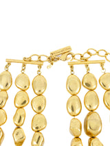 Oscar de la Renta Goldtone Nugget Necklace
