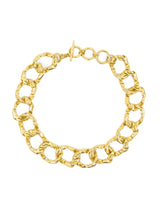 Kenneth Jay Lane Textured Goldtone Chainlink Necklace