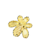 Kenneth Jay Lane Black Enamel and Rhinestone Brooch