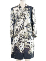 2010 Prada Floral Silk Coat