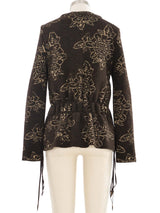 Just Cavalli Intarsia Knit Cardigan