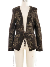 Just Cavalli Intarsia Knit Cardigan