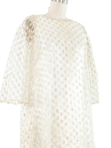 1960s Metallic Dot Mini Dress