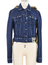 Voyage Faux Fur Trimmed Denim Jacket