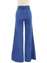1970s High Rise Flared Denim