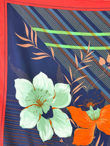 Christian Dior Orchid Printed Silk Scarf