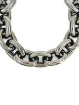 Kenneth Jay Lane Oversized Gunmetal Chain Necklace
