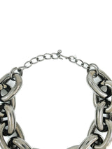 Kenneth Jay Lane Oversized Gunmetal Chain Necklace