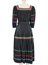 1977 Yves Saint Laurent Rick Rack Trimmed Peasant Ensemble