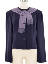 Christian Francis Roth Lavender Trompe L'oeil Jacket