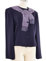 Christian Francis Roth Lavender Trompe L'oeil Jacket