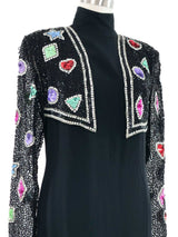 Bob Mackie Embellished Bolero Dress