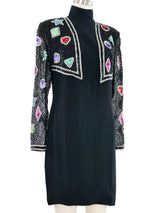 Bob Mackie Embellished Bolero Dress