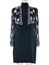 Bob Mackie Embellished Bolero Dress