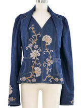 Christian Dior Embroidered Denim Jacket