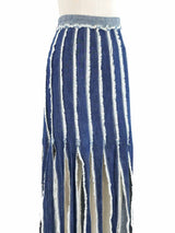 Jean Paul Gaultier Shredded Denim Skirt Bottom arcadeshops.com