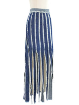 Jean Paul Gaultier Shredded Denim Skirt Bottom arcadeshops.com