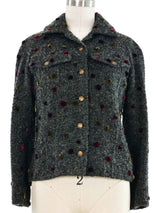 Christian Dior Dotted Wool Jacket