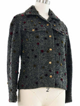 Christian Dior Dotted Wool Jacket
