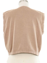 Christian Dior Embroidered Knit Vest Top arcadeshops.com