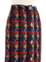 1960s Bonnie Cashin Tweed Turnlock Skirt Bottom arcadeshops.com