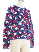 Chanel Abstract Metallic Sweater