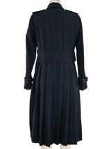 2015 Gucci Pleat Back Trench Coat