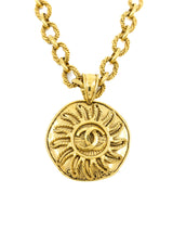 1994 Chanel Sun Pendant Necklace Jewelry arcadeshops.com