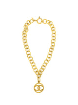 1993 Chanel Rope Link Chain Logo Necklace Jewelry arcadeshops.com