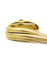 Judith Leiber Oversized Goldtone Buckle Belt Accessory arcadeshops.com