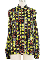 2019 Prada Tulip Print Shirt Top arcadeshops.com