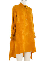 Hermes Marigold Jacquard Tunic Top arcadeshops.com