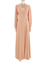 1970s Ossie Clark Blush Wrap Dress Dress arcadeshops.com