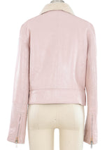 Celine Pink Shearling Jacket