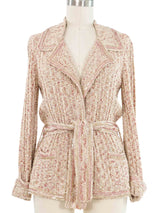 Chanel Spangled Belted Cardigan