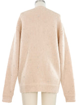 2020 Miu Miu Embellished Mohair Cardigan Top arcadeshops.com