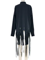 2023 Comme des Garcons Hair Foil Shirt Dress Dress arcadeshops.com
