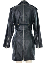 Moto Zip Leather Dress Dress arcadeshops.com