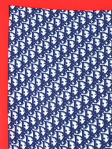 Christian Dior Blue Oblique Logo Scarf Accessory arcadeshops.com