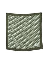 Christian Dior Green Oblique Logo Scarf Accessory arcadeshops.com