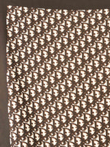 Christian Dior Brown Oblique Logo Scarf Accessory arcadeshops.com